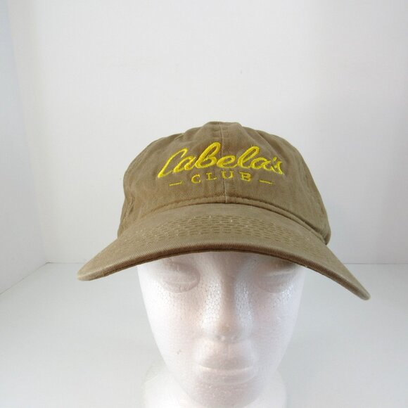 Cabala's Club Embroidered Logo Men's Brown Adjustable Strap Back Cap Hat - Picture 2 of 7